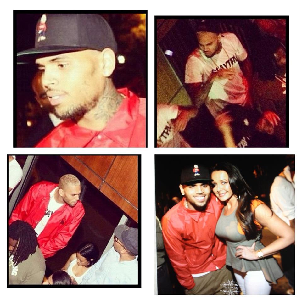Chris Brown Parties at The Park