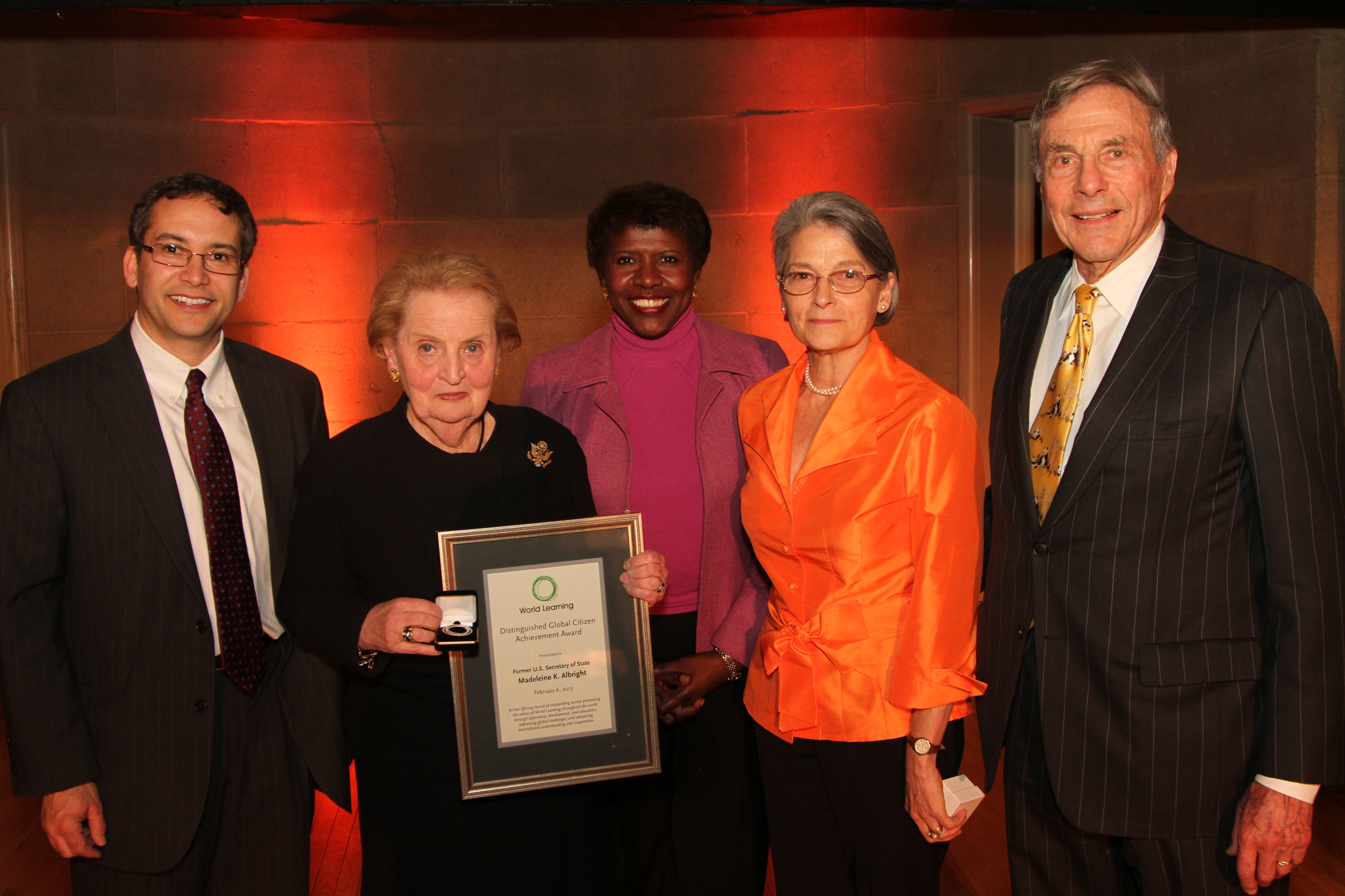 Former US Secretary of State Madeleine Albright honored with Distinguished Global Citizen Achievement Award