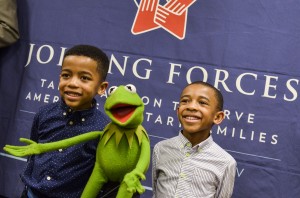 DC: First Lady Michelle Obama delivers remarks during screening of Disney's Muppets Most Wanted