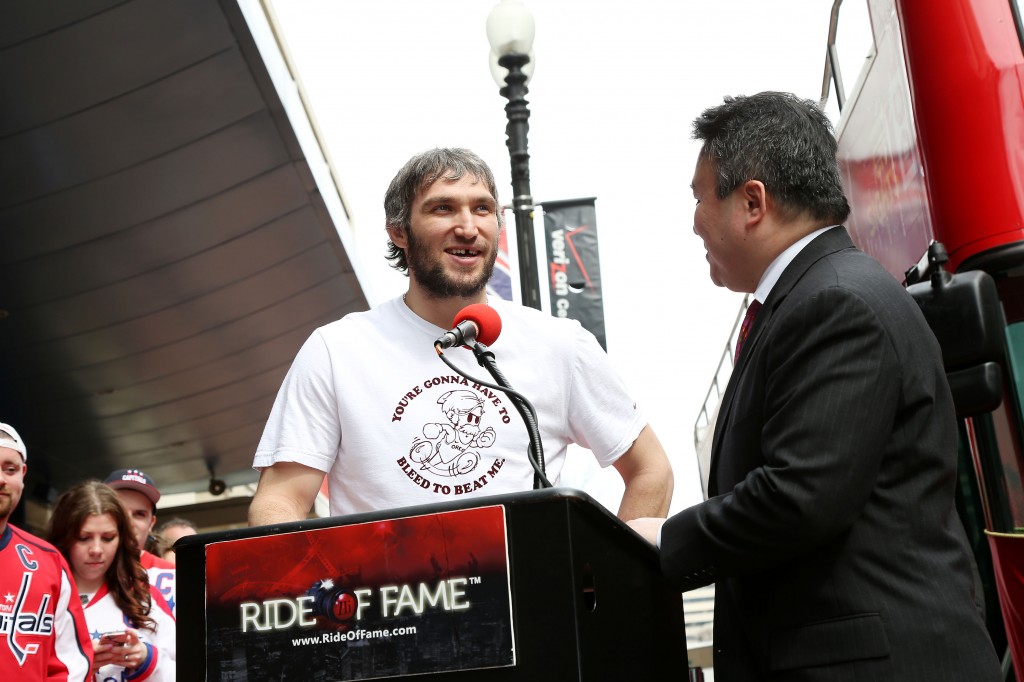 Alex Ovechkin Ride of Fame Ceremony