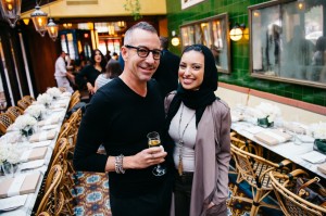 Carl Ray and Noor Tagouri at Alana Hadid x Lou and Grey Le Diplomate Dinner_Photo by Joy Asico