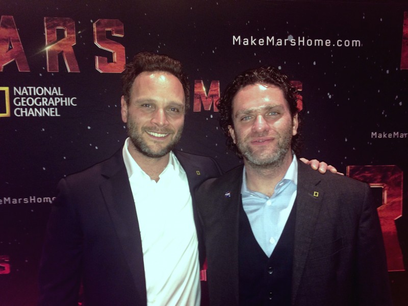 Ben Cotton, who plays Mission Commander Ben Sawyer, with Director and Executive Producer Everardo Gout