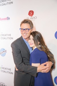 The Creative Coalition’s President Tim Daly and TV daughter Kathrine Herzer (Madame Secretary)