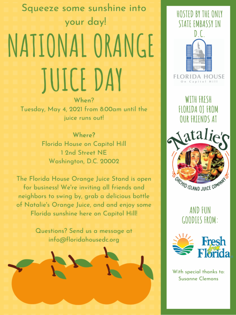 National Orange Juice Day @ Florida House
