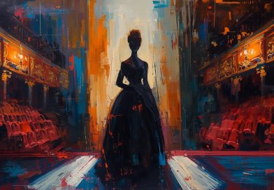 create an abstract image of Lady Danbury at the Folger Theatre in Washington DC