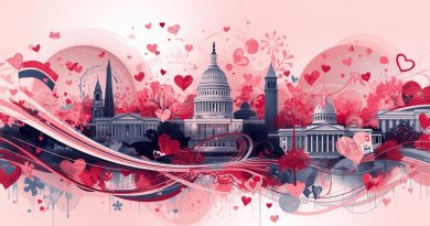 valentines around washington DC abstract image