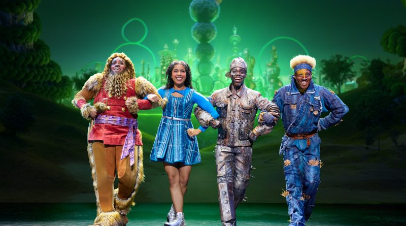 6. Cal Mitchell as The Lion, Phoenix Assata LaFreniere as Dorothy, D. Jerome as The Tinman and Elijah Ahmad Lewis as The Scarecrow in the North American Tour of THE WIZ. Photo by Jeremy Daniel_0867