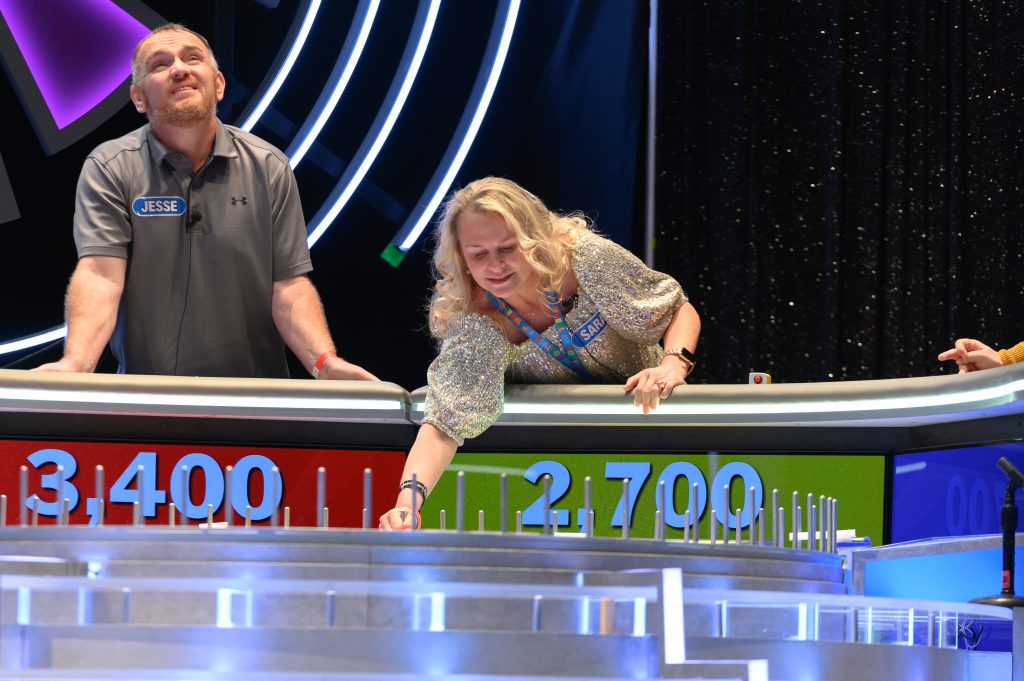 Contestants spin the Wheel at Wheel of Fortune Live, photo by Mason Aschenbrenner 1 (1)